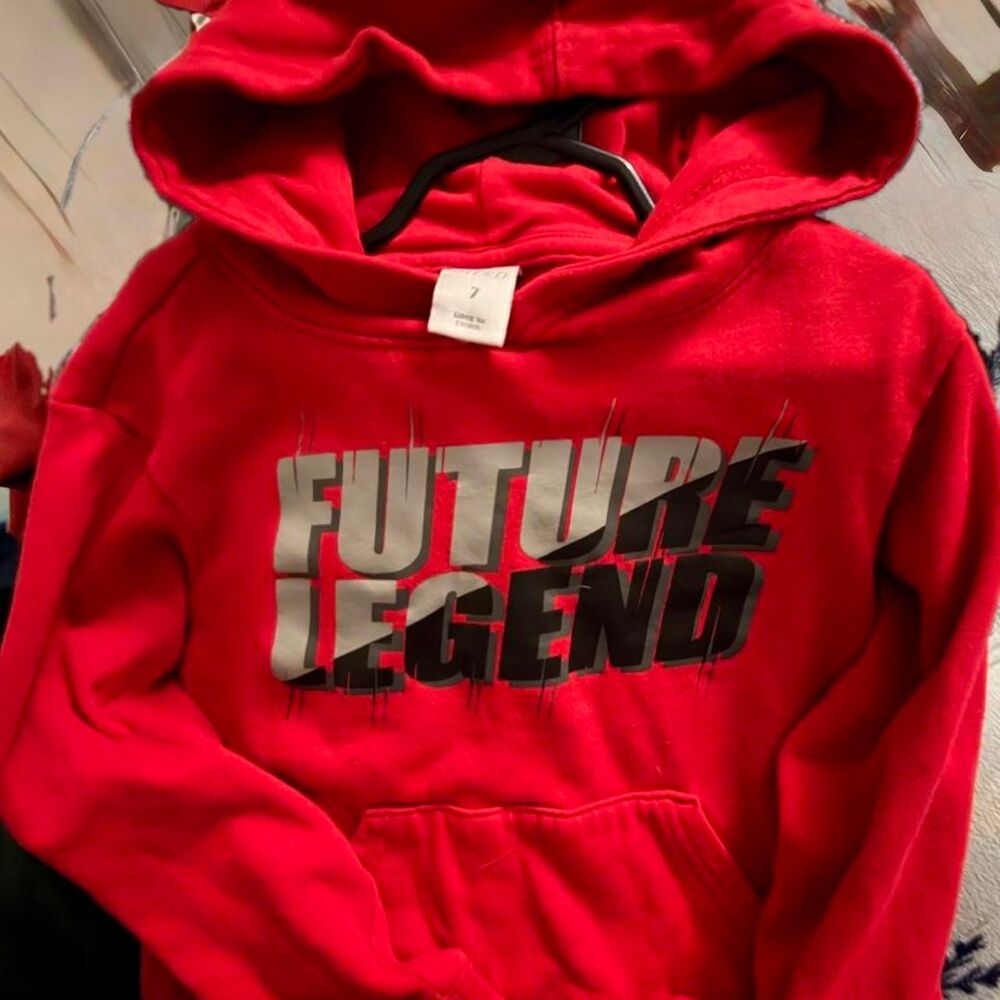 Unbranded Men's Red Hoodie